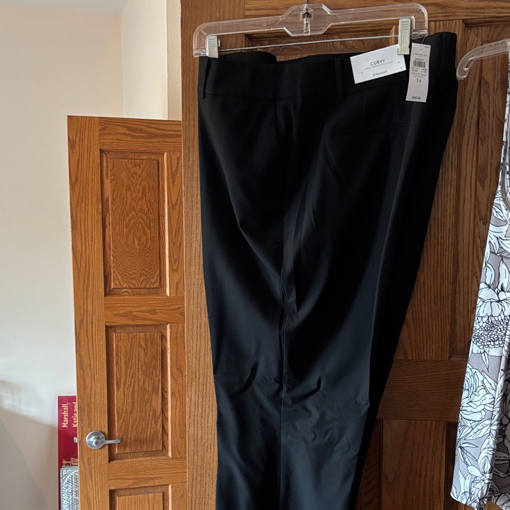 Ann Taylor Factory Classic Black Straight Leg Pants
